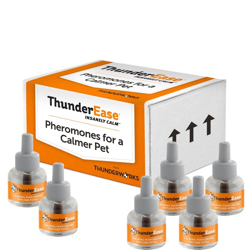 ThunderEase Dog Calming Pheromone Diffuser Refill | Powered by ADAPTIL | Vet Recommended to Relieve Separation Anxiety, Stress Barking and Chewing, and the Fear of Fireworks and Thunderstorms (180 Day - Image 1